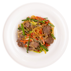 WASABI - Лапша Фунчоза с говядиной и овощами